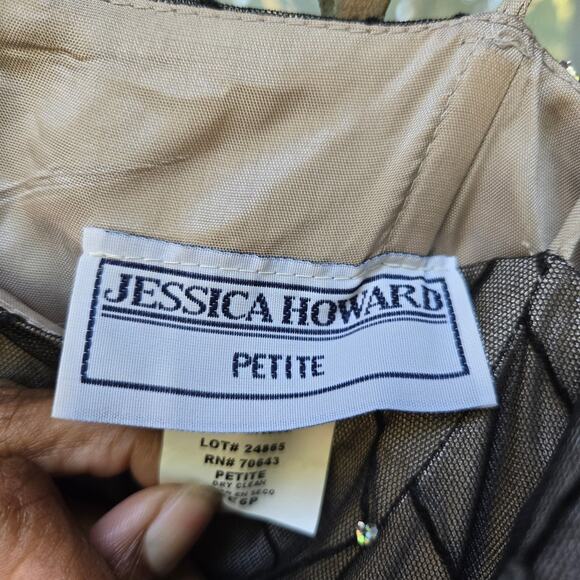 Vtg 90s Y2K Fairy Grunge Whimsigoth Black Semi-sheer Dress 6P Hoco Wedding Guest - Picture 8 of 12